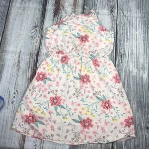 OLD NAVY Dress White Floral Print Size M-8